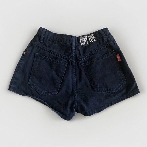 Cést Toi 90s Vintage Shorts Size Medium Made In USA Blue - Picture 2 of 7